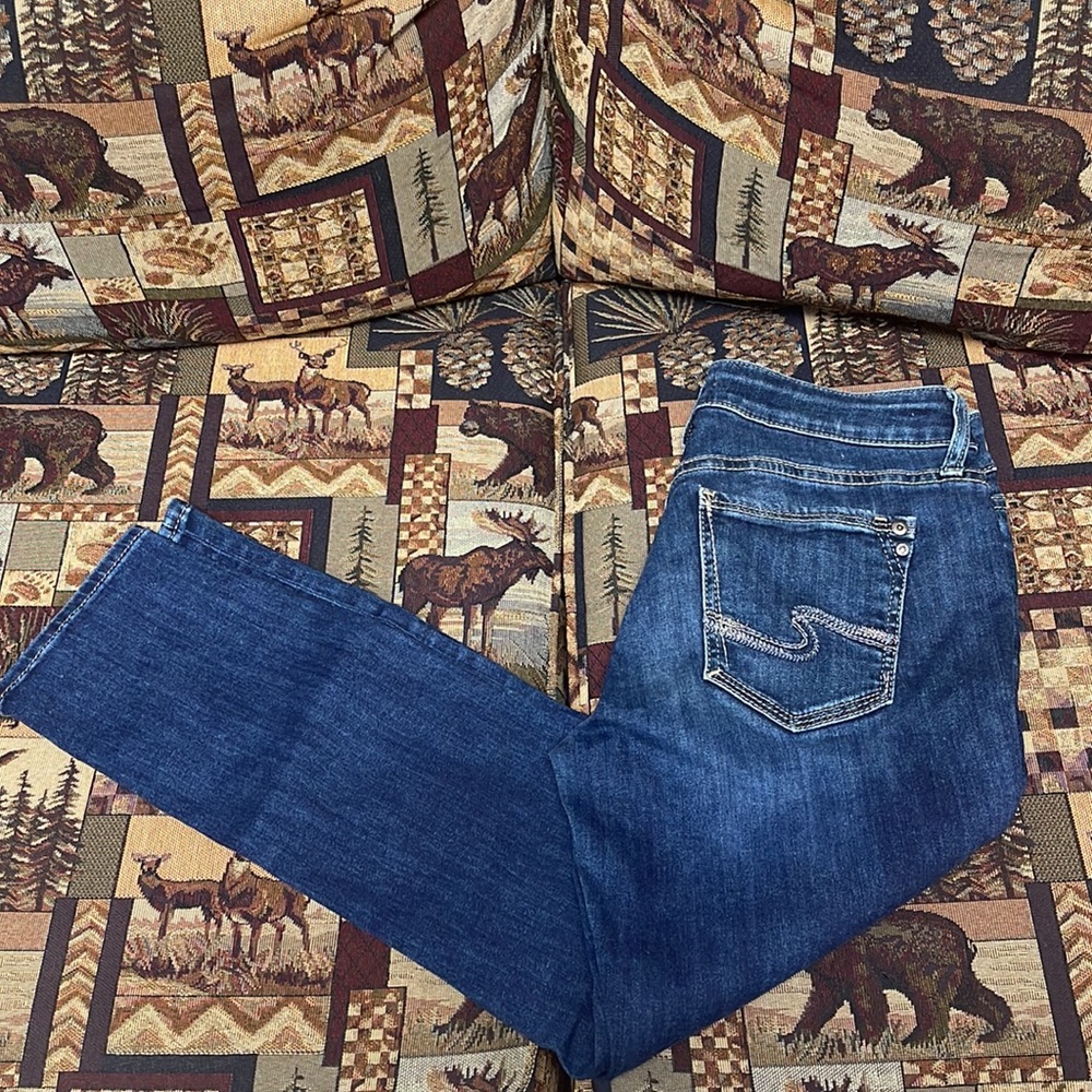 Skinny Crop Silver Jeans